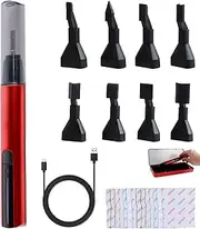 Abizarch Mini Reciprocating Sander Set Portable Electric Sanding Pen USB Rechargeable Mini Sander with Overload Protection 3 Gears Adjustable Sanding Pen Polishing Machine for Grinding Polishing Surfa