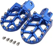 Foot Pegs with Mount Motorcycle Foot Pegs Footrest Footpegs Rests Pedals for Rm125 Rm250 250Z Rmz250 Rmx250 Dr-Z 400 Drz400S Drz400Sm Klx400R Dirt Bike Foot Pegs (Color : Bl-ue)