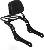 Detachable Passenger Backrest Sissy Bar for Kawasaki Vulcan S 650 VN650 2015 2016 2017 2018 2019 (with Luggage Rack)