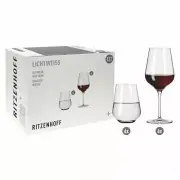 Ritzenhoff Red Wine And Water Glass Set 12 pcs Light White Aurelie 001