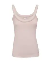 Alexander McQueen 3D-Detailed Sleeveless Ribbed Top IT40,IT42 Pink