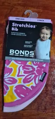 Brand New Bonds Stretchies Bib - Girl