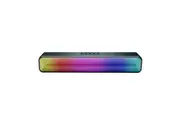 Laser Portable Bluetooth Soundbar: RGB Gaming Lights, 5W Speakers, Multi-Input, Built-in Mic for Gamers