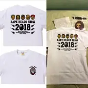 Bape Heads Show NYC Shirt Small S Kid Cudi Pusha T Wiz Khalifa Yachty Sean Milo