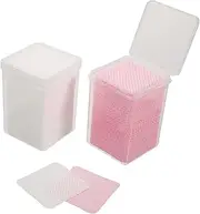 Baluue Nail Polish Remover Wipes 2 Boxes Glue Cleaning Pads for Eyelash Extensions Lint Gentle