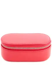 Royce New York Lipstick Leather Cosmetic Case with Mirror