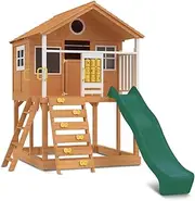 Lifespan Kids Warrigal Cubby House with 2.2m Green Slide