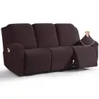 Recliner Couch Covers for 3 Seat, 8-Pieces Stretch Large Couch Covers for 3 S...