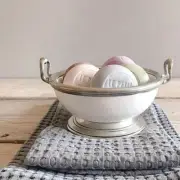 Tuscan Piccola Small 6.5" Ceramic and Pewter Bowl by Arte Italica