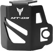xinjiedianzi Oil Cup Guard Compatible With FZ09 FZ07 MT 07 03 25 125 09 10 Rear Brake Fluid Reservoir Guard Cover Protector(MT03 Black)