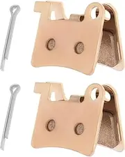 eMagTech 4Pcs MT600 Bicycle Brake Pads Electric Bicycle Brake Pads Sintered Metal Brake Pads Compatible with DYISLAND LD-200PLUS/LD4X-600 for Mountain Bike, Gold