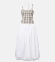 [Simkhai] Simkhai Pfeiffer midi dress UK 8 white