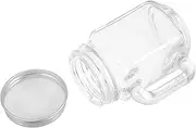 Gogogmee Lab Equipment for Nail Salons Disinfecting Glass Cup for Nail Tools Brush Cleaning Tweezers Storage