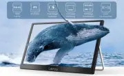 Lepow Portable Monitor 15.6" 1080P HDR IPS Travel Screen with Dual Dual Speakers