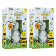2 x Paint & Decorate Your Own Garden Bumble Bee's Gnome Ornament Kids Art Craft