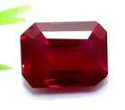 9.3 Ct Natural Flawless Mozambique Blood Red Ruby Emerald Cut Loose Gemstone