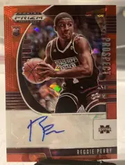 2020 Panini PRIZM DRAFT RED ICE RC REGGIE PERRY #PA-RP Rookie Prospect AUTO