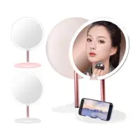 在飛比找momo購物網優惠-【MAANGE 瑪安格】LED燈桌面化妝鏡 補光燈化妝鏡-8