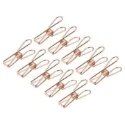 Tablecloth Clips 32mm Carbon Steel Clamps for Fixing Table Cloth Rose Gold 25Pcs