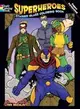 Superheroes Stained Glass Coloring Book