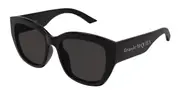 Alexander McQueen AM0451SA Asian Fit 001 Women’s Sunglasses Black Size 55