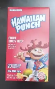 Hawaiian Punch Fruit Juicy Red Drink Mix Singles to Go 20-COUNT SAME-DAY SHIP