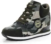 [WILTENA] Fashion Womens Invisible High-Heeled Sneakers Girls Wedge Platform Walking Casual Ladys Shoes
