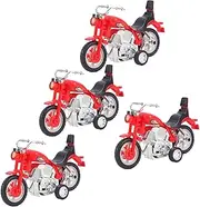 ibasenice Pull-Back Motorbike Toys for Pc Set of Simulation Vehicle Models Colorful Educational Toys Easy to Play Space-Saving Design Random
