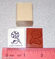 Christmas Candy Rubber Stamp Single Lolly Pop Hard Candy Stampin Up Merry Minis