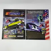 Rush 2 Extreme Racing USA N64 PS1 K-Mart GamePro Print Ad/Poster Promo Art