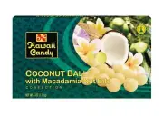 Hawaii Candy Coconut Balls With Macadamia Nut Bits 6 Oz Box (pack Of 5)