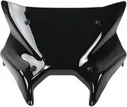 Jininglijindianzi Motorcycle Accessories Windshield Windscreen Windshield Wind Shield Deflectors Compatible with Yamaha MT 09 2024 2025 MT-09 2024 MT09 SP(Black)