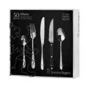 Stanley Rogers Albany 50 Piece Cutlery Set With Steak Knives - 50pc