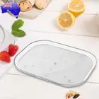 Household Storage Tray Rectangular Refrigerator Turntable Clear for Refrigerator