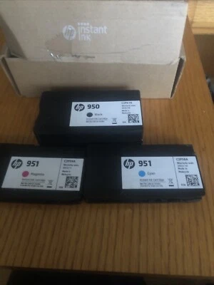 Genuine/Original Direct From HP Ink Cartridges 950 Black 951 Magenta 951 Cyan