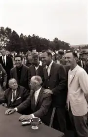Golf The Masters Gary Player Jack Nicklaus and Arnold Palmer victo- Old Photo