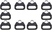 Naisfei 10 Pcs Camera Lug Ring Shoulder Strap Triangle Split Ring Adapter with Plastic Cap Compatible with Fuji, Compatible with Panasonic,Compatible with Leica, for Camera Shoulder Strap