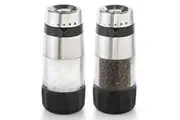 OXO Good Grips Stainless Steel Accent Mess-Free Salt & Pepper Grinder Set