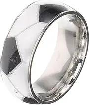 [BESPORTBLE] Titanium Retro Ring Titanium Steel Male Jewelry Ring Retro Finger Decoration