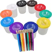 Homoyoyo 1 Set Paint Cleaning Color Cup Spill Plastic Paint Mixing Bucket for Young Artists Multi Functional Painting Supplies for Durable and Convenient Brush Washer