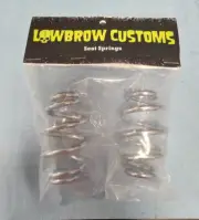 LOWBROW CUSTOMS CHROME 3" BARREL SEAT SPRINGS CHOPPER BOBBER MOTORCYCLE 001475