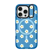 iPhone 16 Pro Impact Ring Stand Case MagSafe Compatible Ditsy Daisies