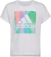 [adidas] Girls' Short Sleeve Dolman Waist Tee 22