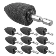 10 Pcs Hexagonal Grinding Wheel Head Bits Grinder Drill Attachment