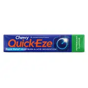 [Quick Eze] Quick-Eze Chewy Peppermint Antacid Tablets 8 Pack