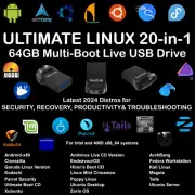 Ultimate 20 Linux Distros LiveUSB PlugPlay, Secure OS, System Recovery, Pen test