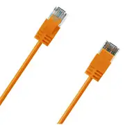 Cruxtec Cat6A Ultra Slim Ethernet Cable - 3m - Orange [RF6A-030-OR]