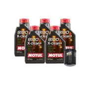 5L Motul 8100 X-CLEAN +5W30 Wix Filter Motor Oil Change Kit API SN/CF For Subaru (for: Subaru)