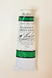 M Graham Solvent Free Oil Paint 1.25 oz - Permanent Green Light