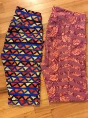 #506 Lularoe 2pc Legging Lot OS/TC NEW